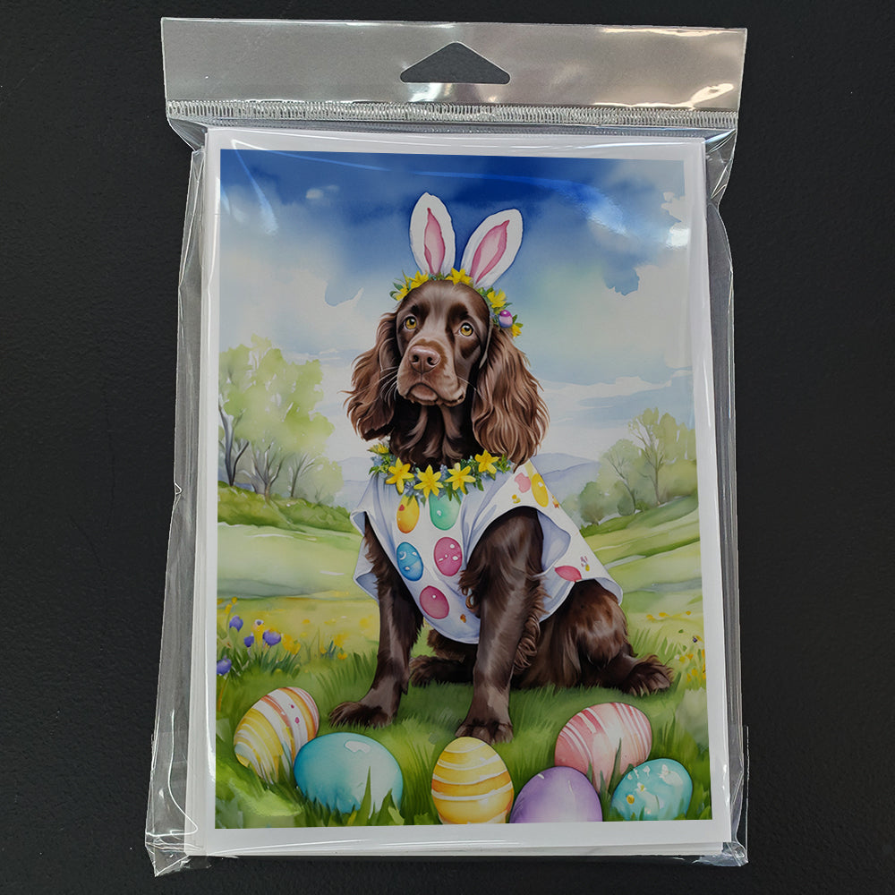Boykin Spaniel Easter Egg Hunt Greeting Cards Pack of 8