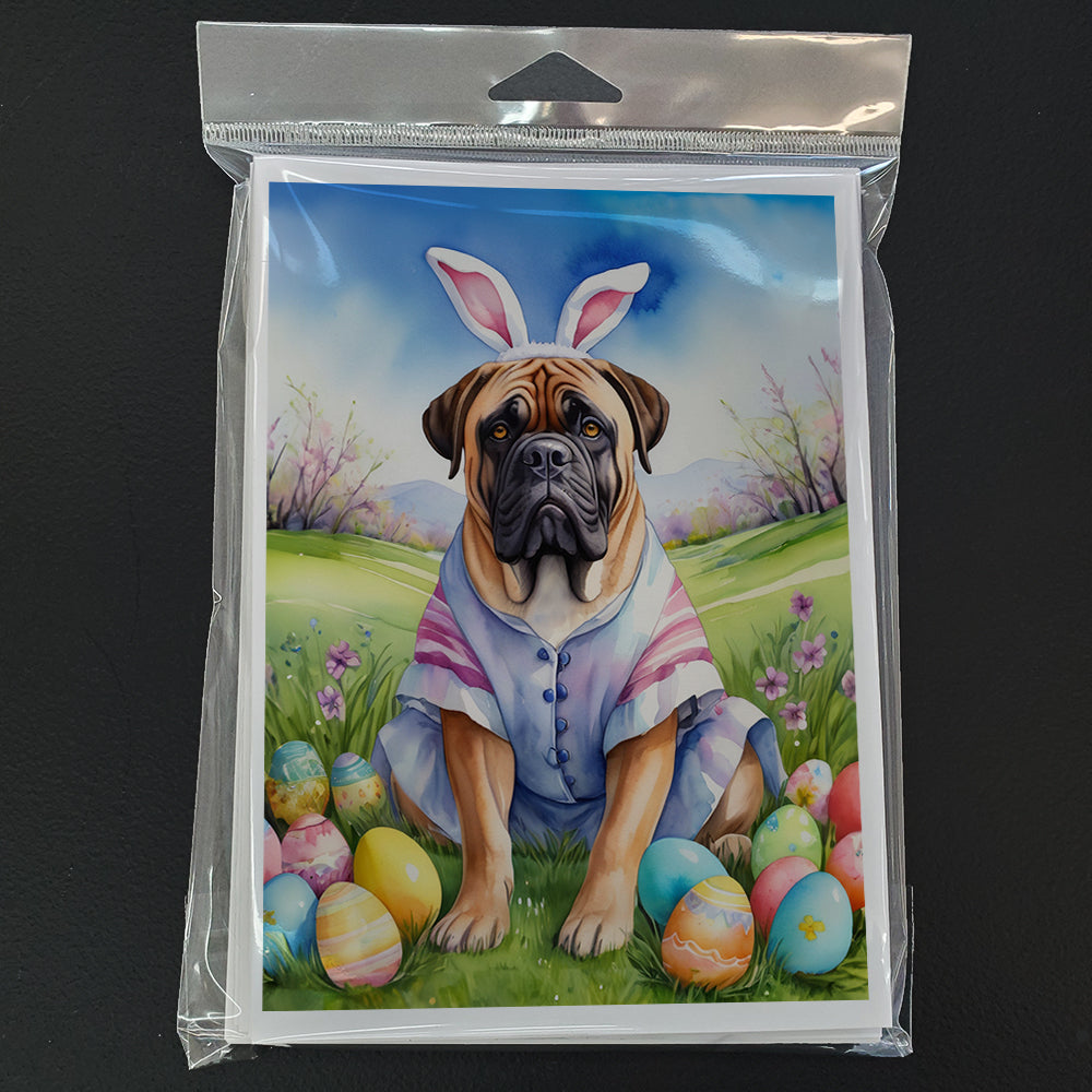 Bullmastiff Easter Egg Hunt Greeting Cards Pack of 8