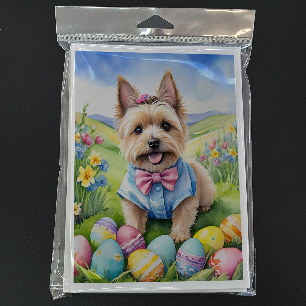 Cairn Terrier Easter Egg Hunt Greeting Cards Pack of 8