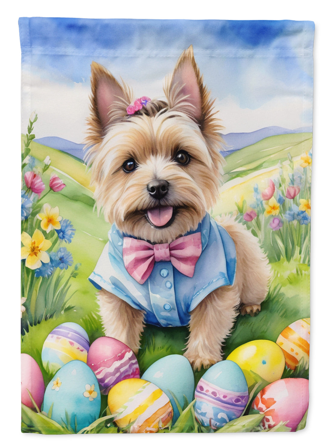 Buy this Cairn Terrier Easter Egg Hunt Garden Flag