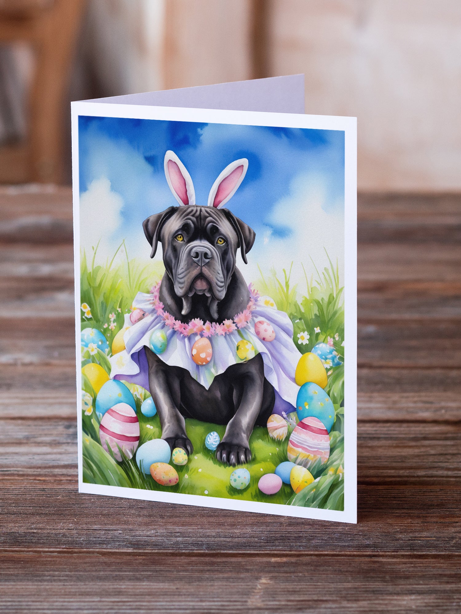 Buy this Cane Corso Easter Egg Hunt Greeting Cards Pack of 8