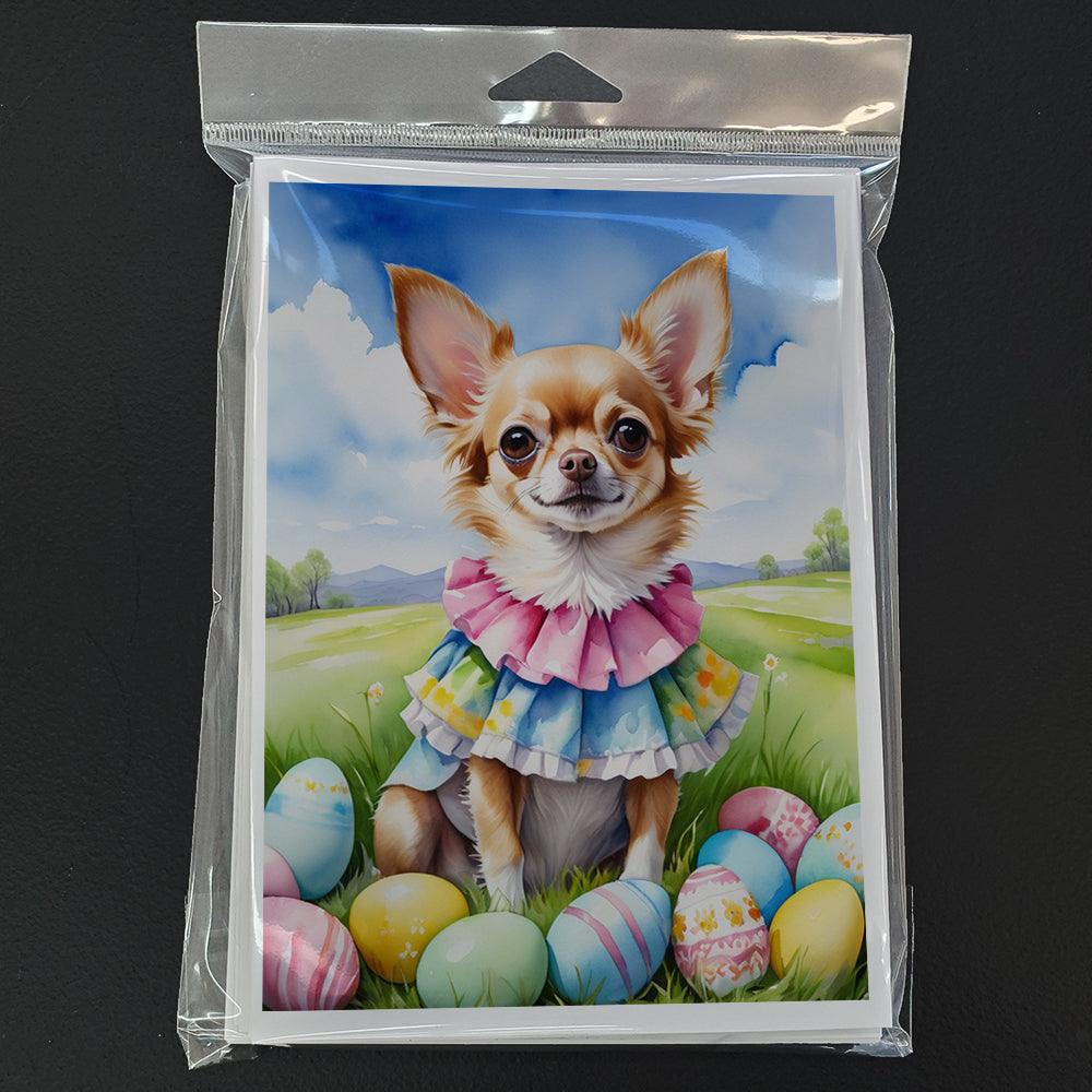 Chihuahua Easter Egg Hunt Greeting Cards Pack of 8