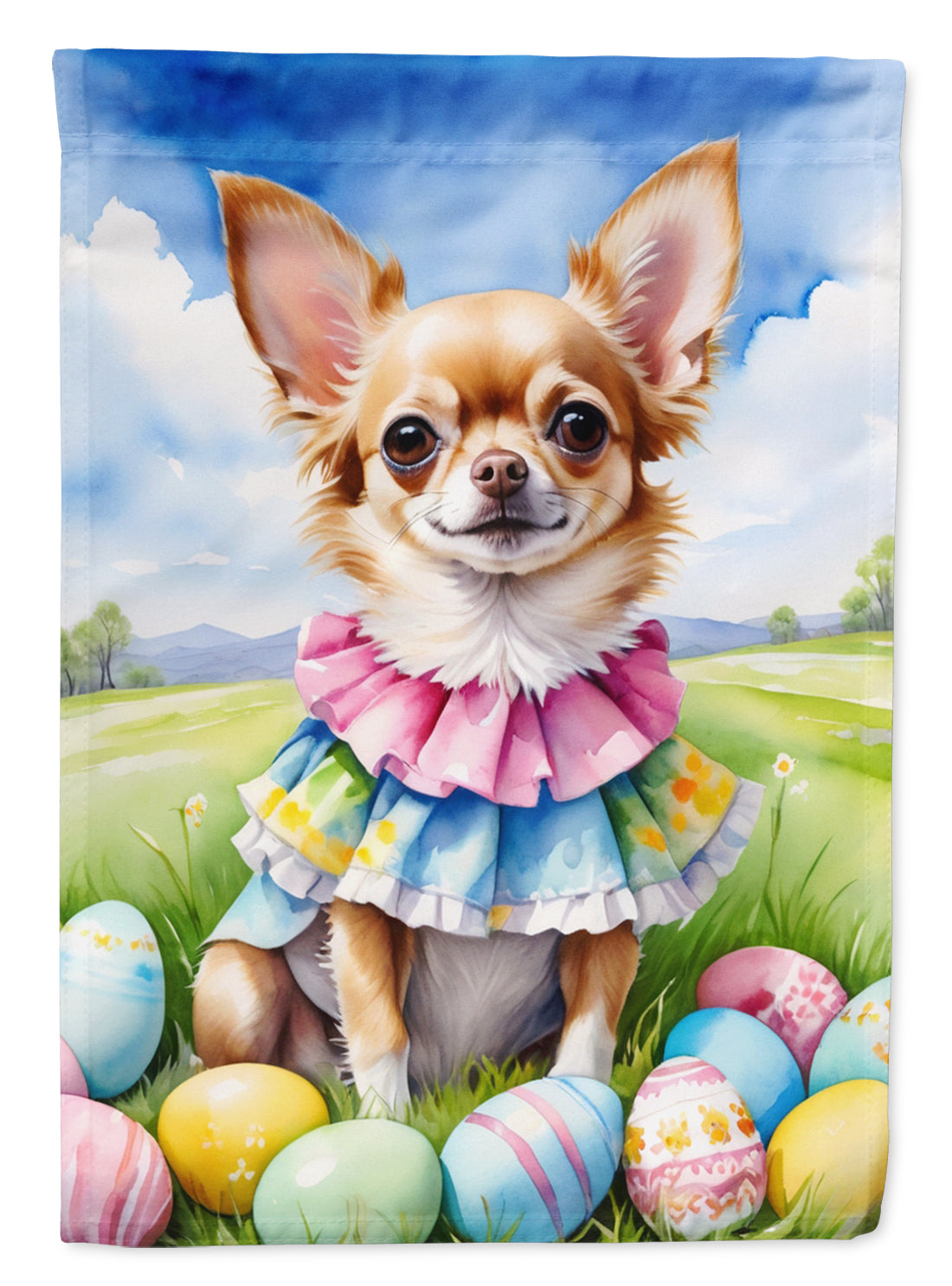 Buy this Chihuahua Easter Egg Hunt Garden Flag