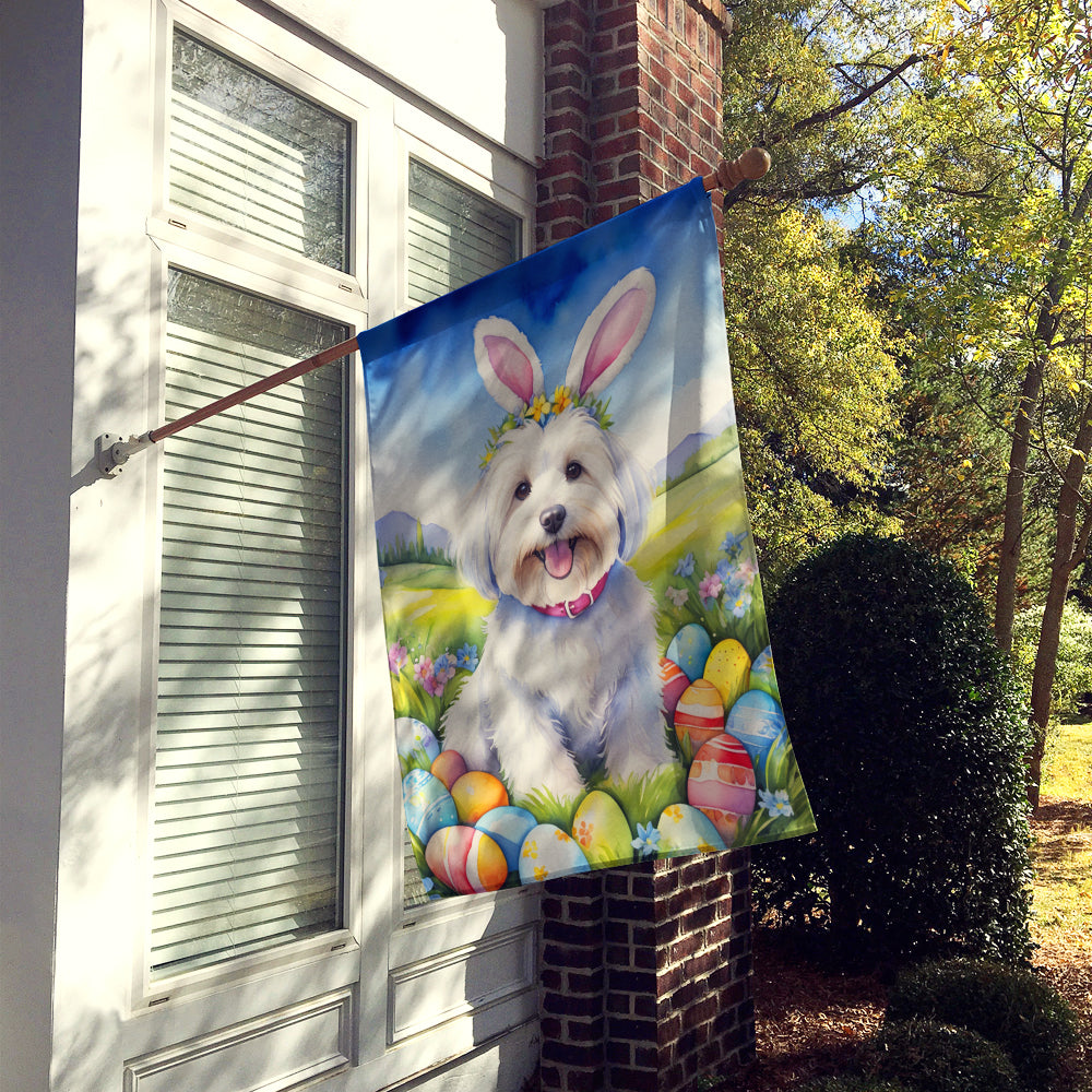 Buy this Coton de Tulear Easter Egg Hunt House Flag