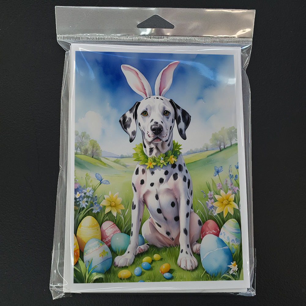 Dalmatian Easter Egg Hunt Greeting Cards Pack of 8