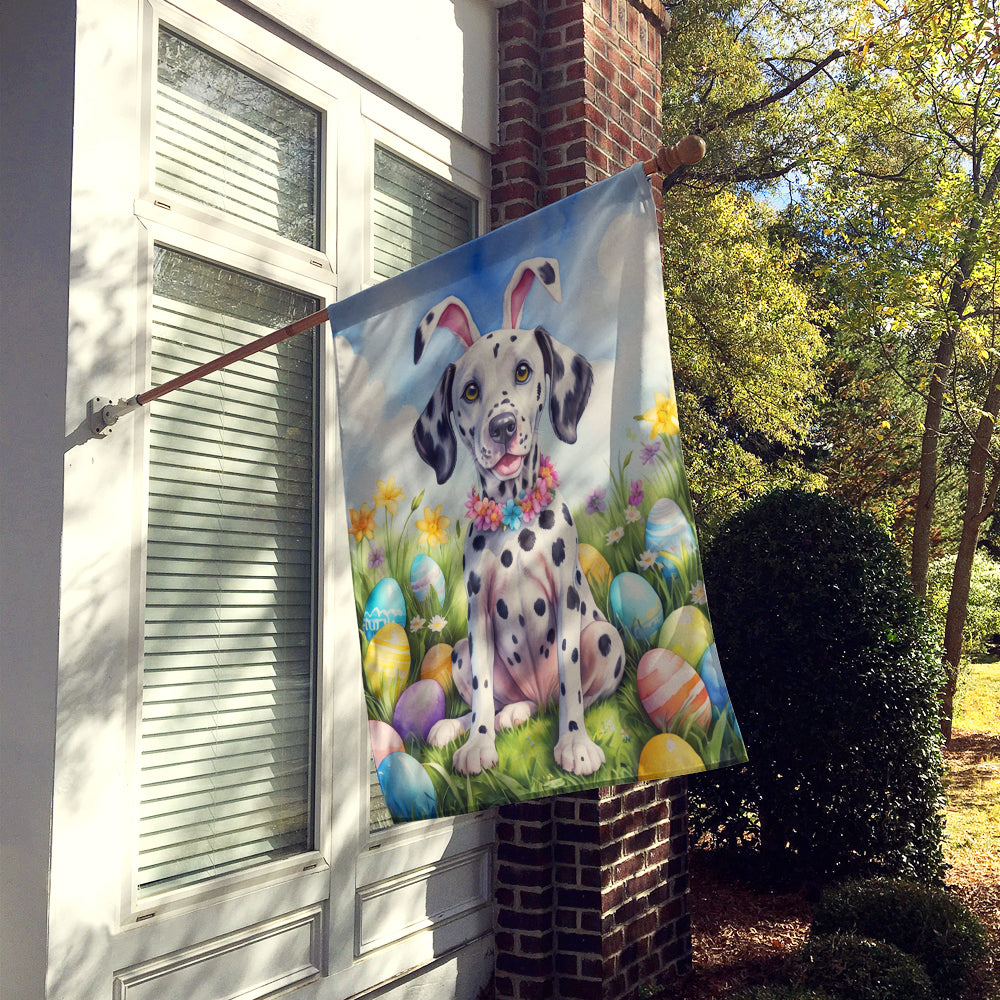 Buy this Dalmatian Easter Egg Hunt House Flag
