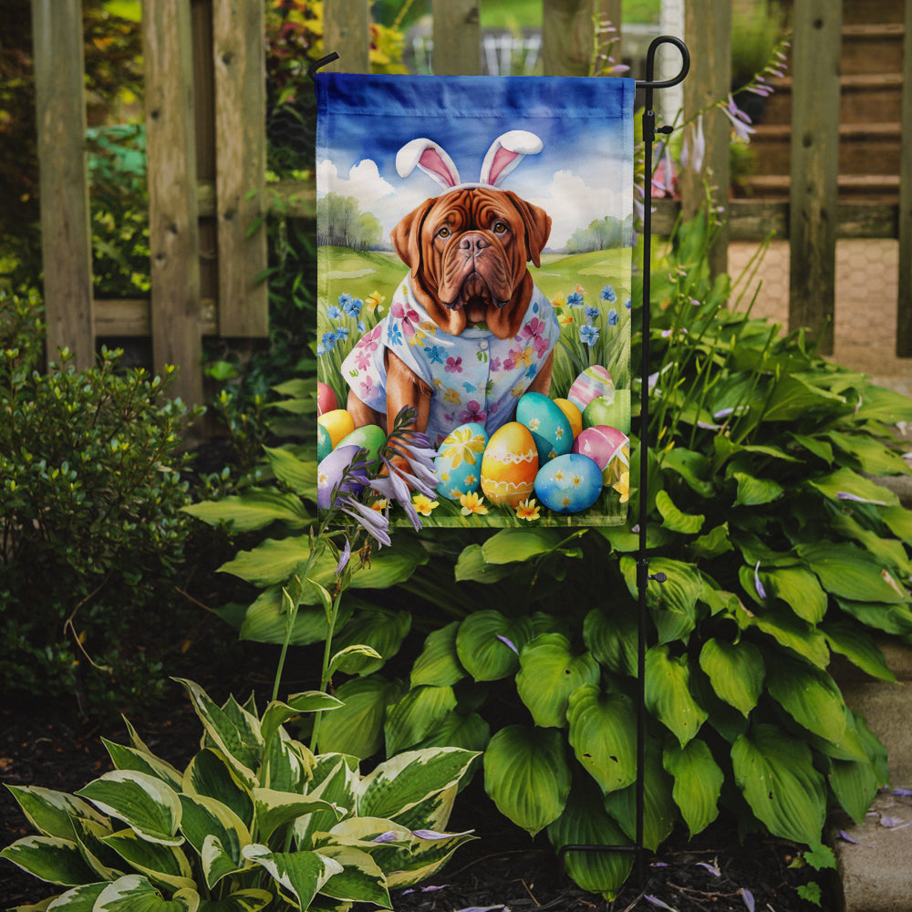 Dogue de Bordeaux Easter Egg Hunt Garden Flag
