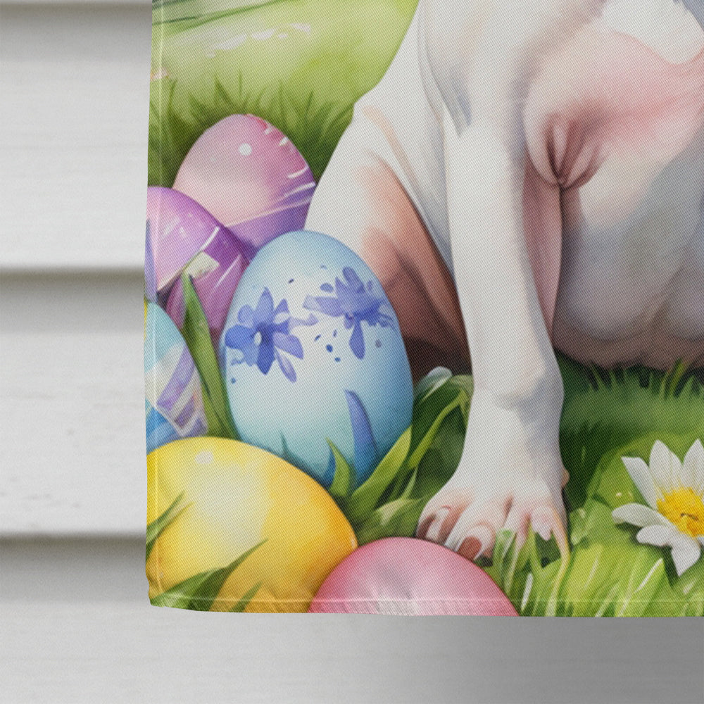 English Bull Terrier Easter Egg Hunt House Flag