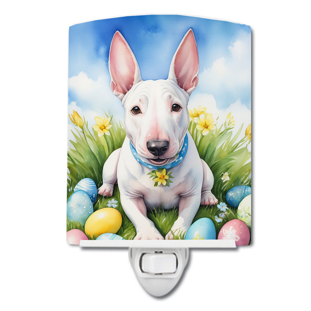 Buy this English Bull Terrier Easter Egg Hunt Ceramic Night Light