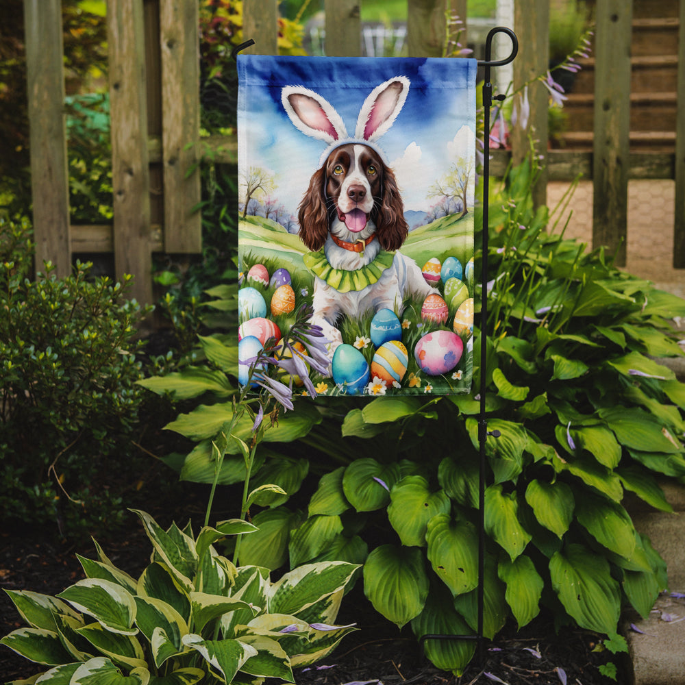 Caroline's Treasures English Springer Spaniel Easter Garden Flag - Easter Egg Hunt - Dog-Themed Spring Yard Decor