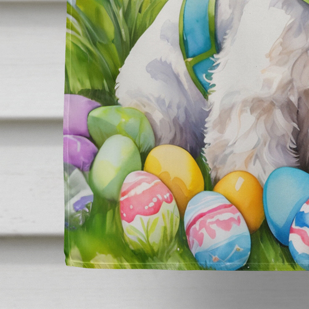 Fox Terrier Easter Egg Hunt House Flag