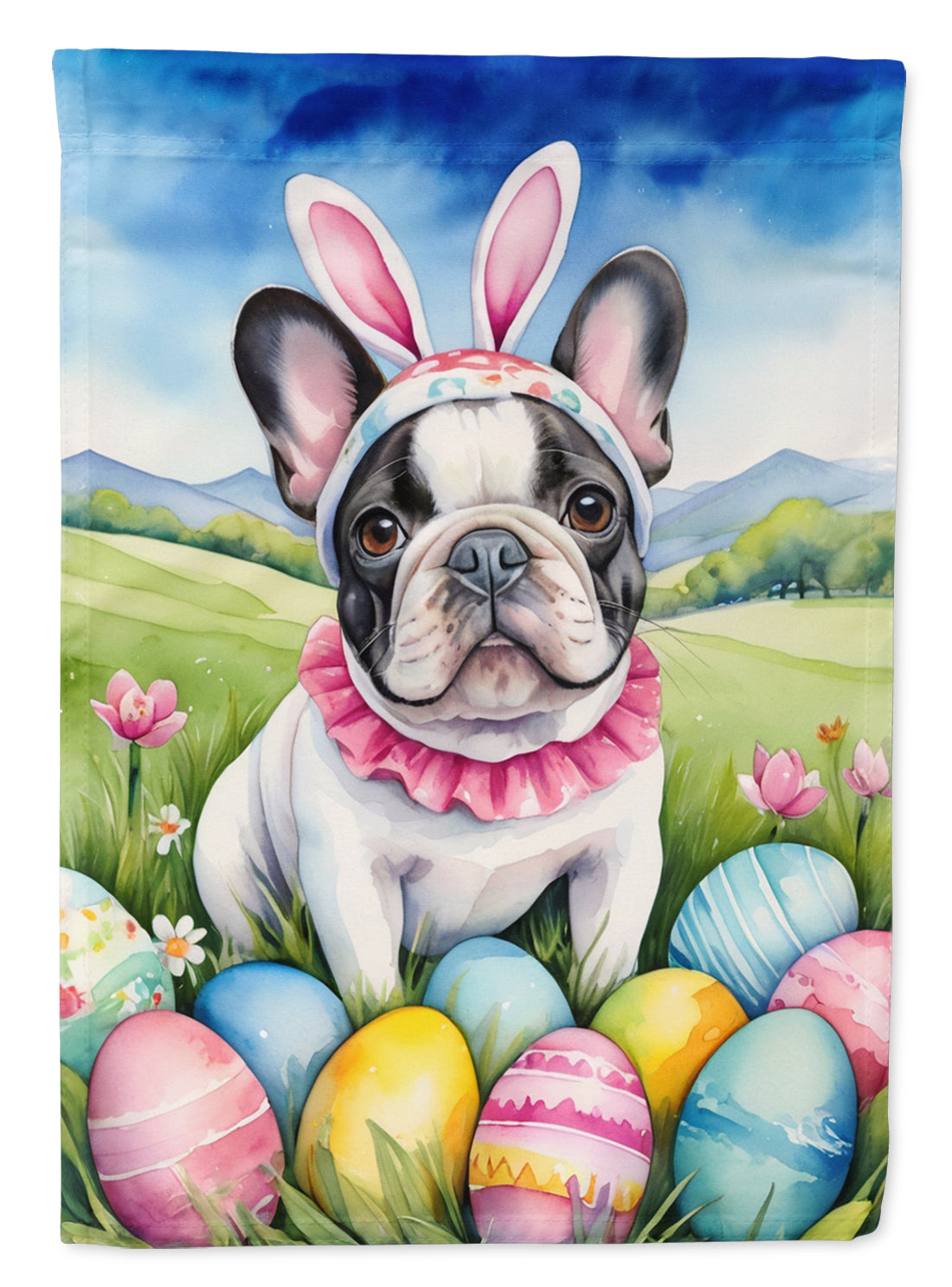 Buy this French Bulldog Easter Egg Hunt Garden Flag