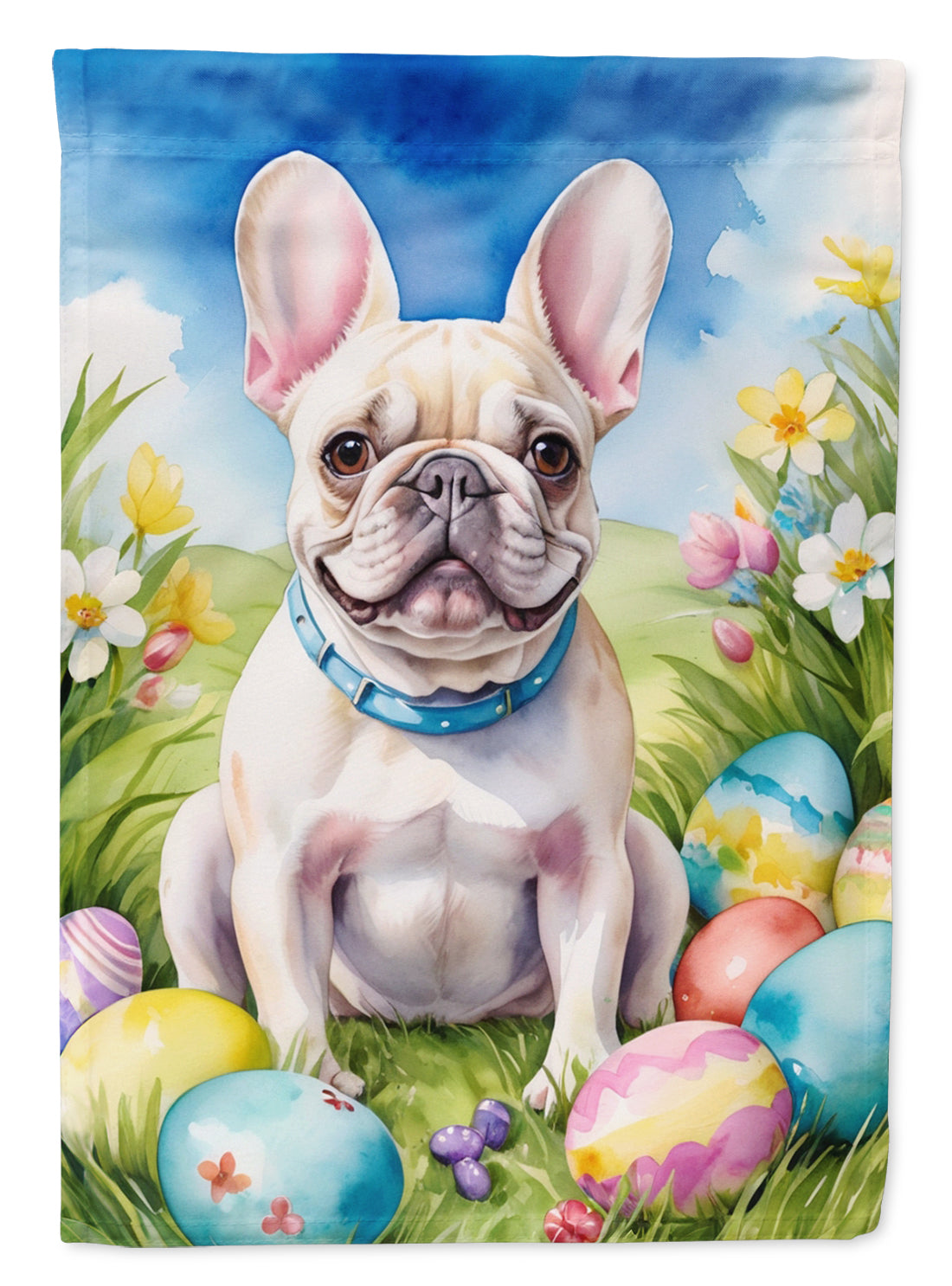 Buy this French Bulldog Easter Egg Hunt House Flag