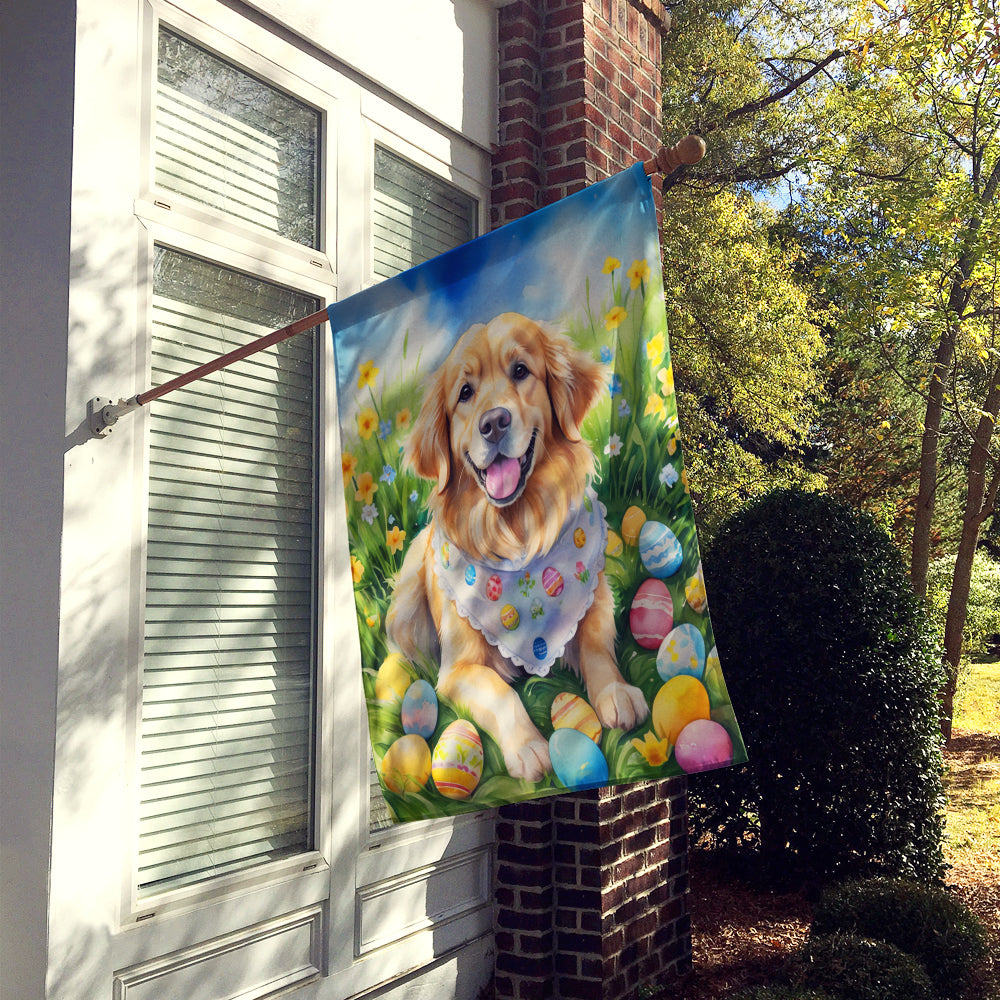 Buy this Golden Retriever Easter Egg Hunt House Flag