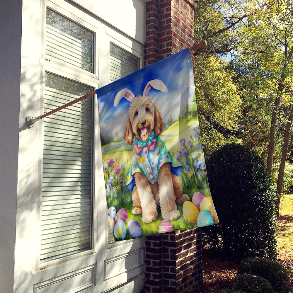 Caroline's Treasures Goldendoodle Easter Egg Hunt House Flag