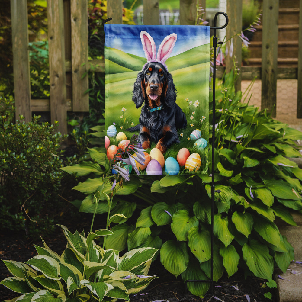 Gordon Setter Easter Egg Hunt Garden Flag