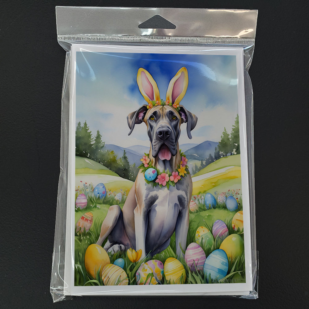 Great Dane Easter Egg Hunt Greeting Cards Pack of 8