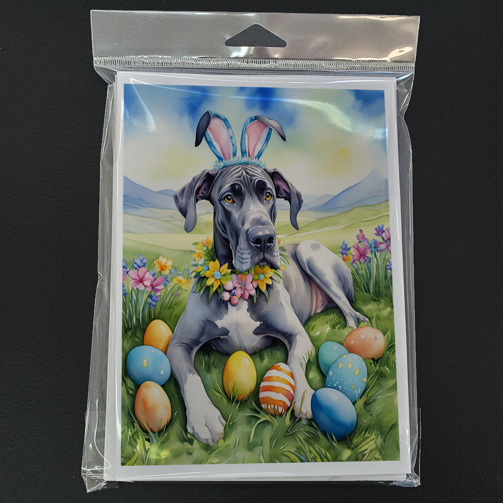 Great Dane Easter Egg Hunt Greeting Cards Pack of 8
