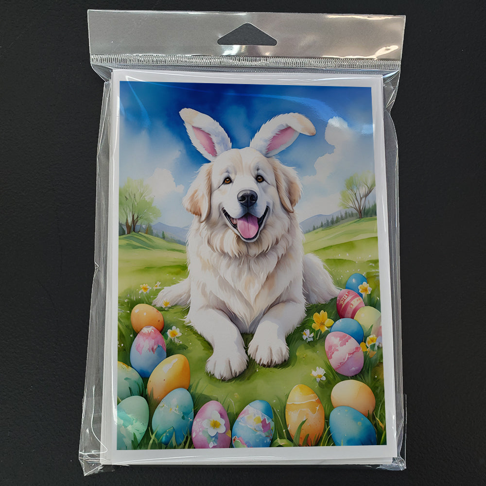Great Pyrenees Easter Egg Hunt Greeting Cards Pack of 8