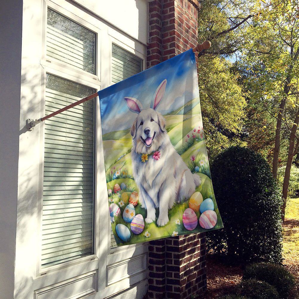 Caroline's Treasures Great Pyrenees Easter Egg Hunt House Flag
