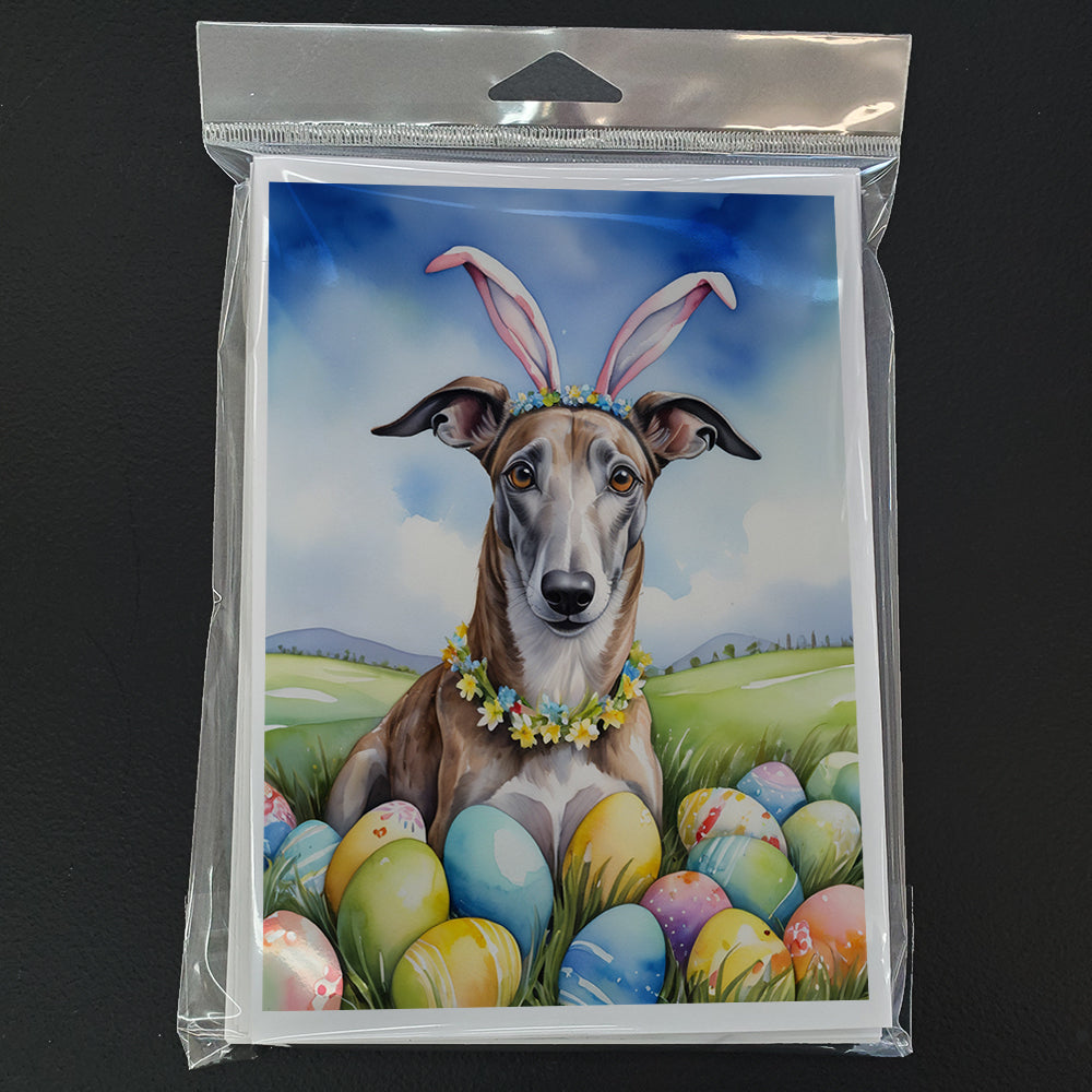 Greyhound Easter Egg Hunt Greeting Cards Pack of 8