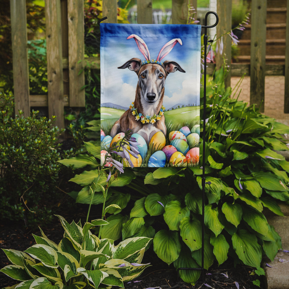 Greyhound Easter Egg Hunt Garden Flag