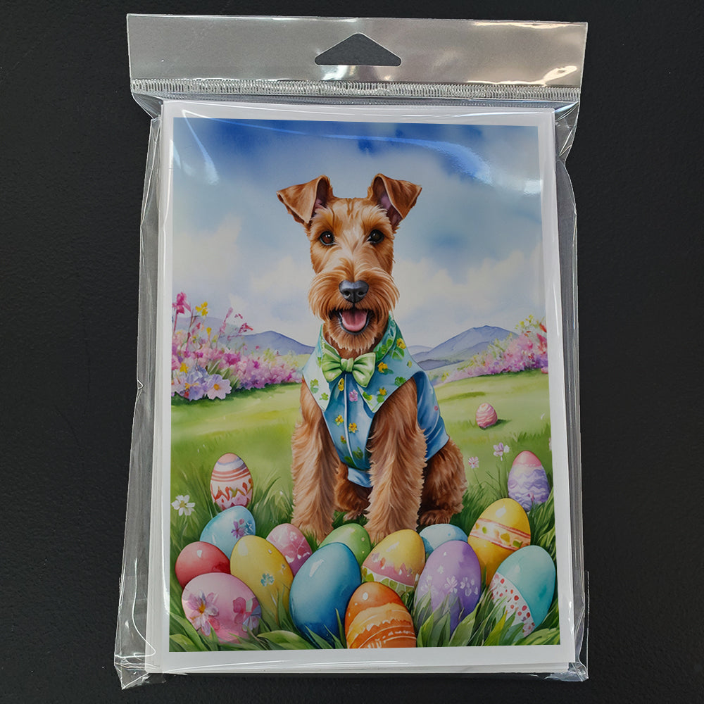 Irish Terrier Easter Egg Hunt Greeting Cards Pack of 8
