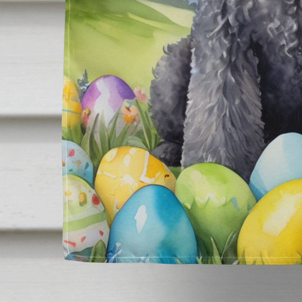 Kerry Blue Terrier Easter Egg Hunt House Flag