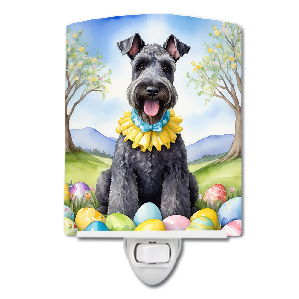 Buy this Kerry Blue Terrier Easter Egg Hunt Ceramic Night Light