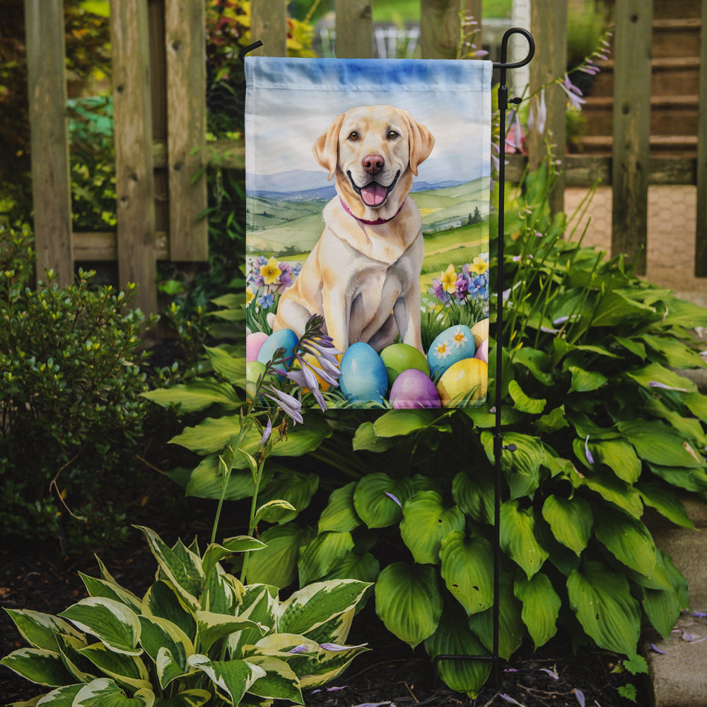 Buy this Yellow Labrador Retriever Easter Egg Hunt Garden Flag