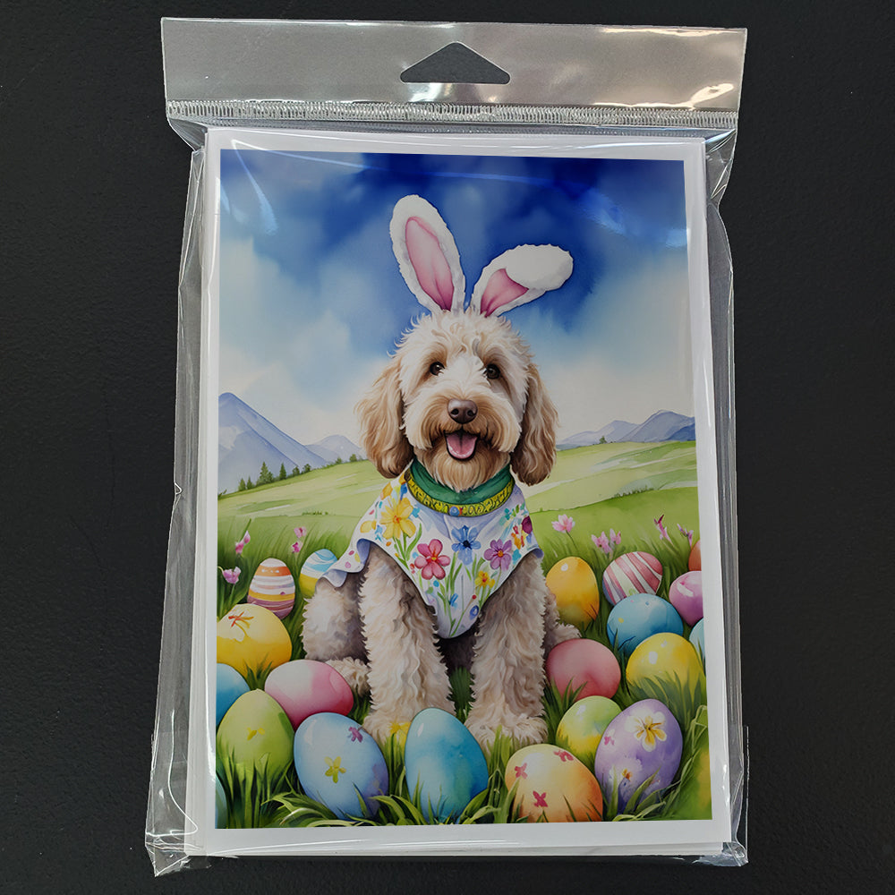 Labradoodle Easter Egg Hunt Greeting Cards Pack of 8