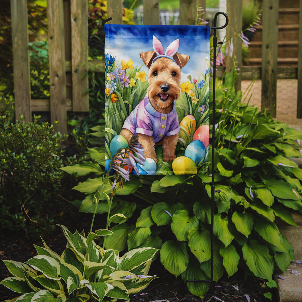 Lakeland Terrier Easter Egg Hunt Garden Flag