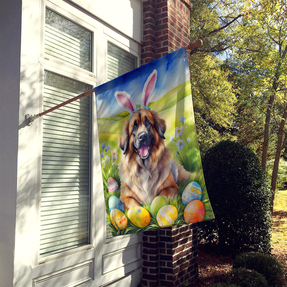 Leonberger Easter Egg Hunt House Flag