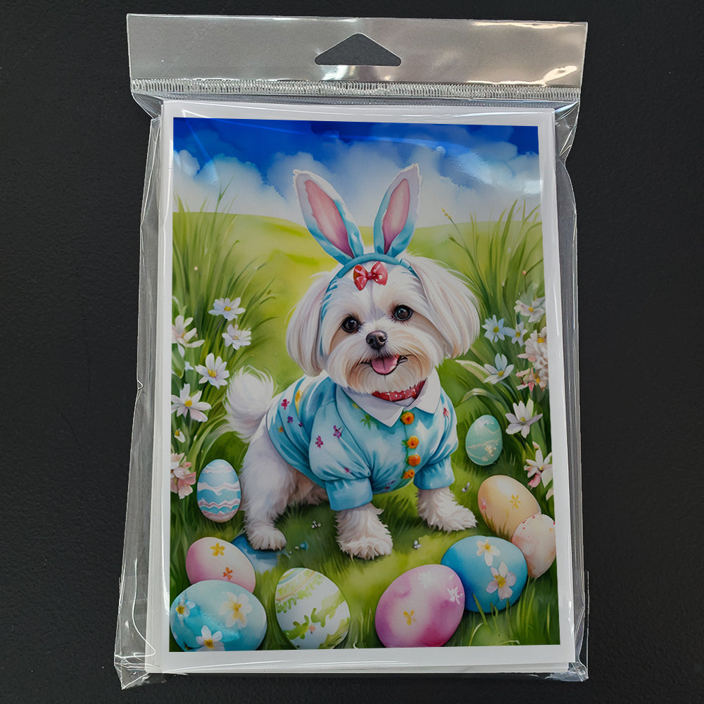 Maltese Easter Egg Hunt Greeting Cards Pack of 8