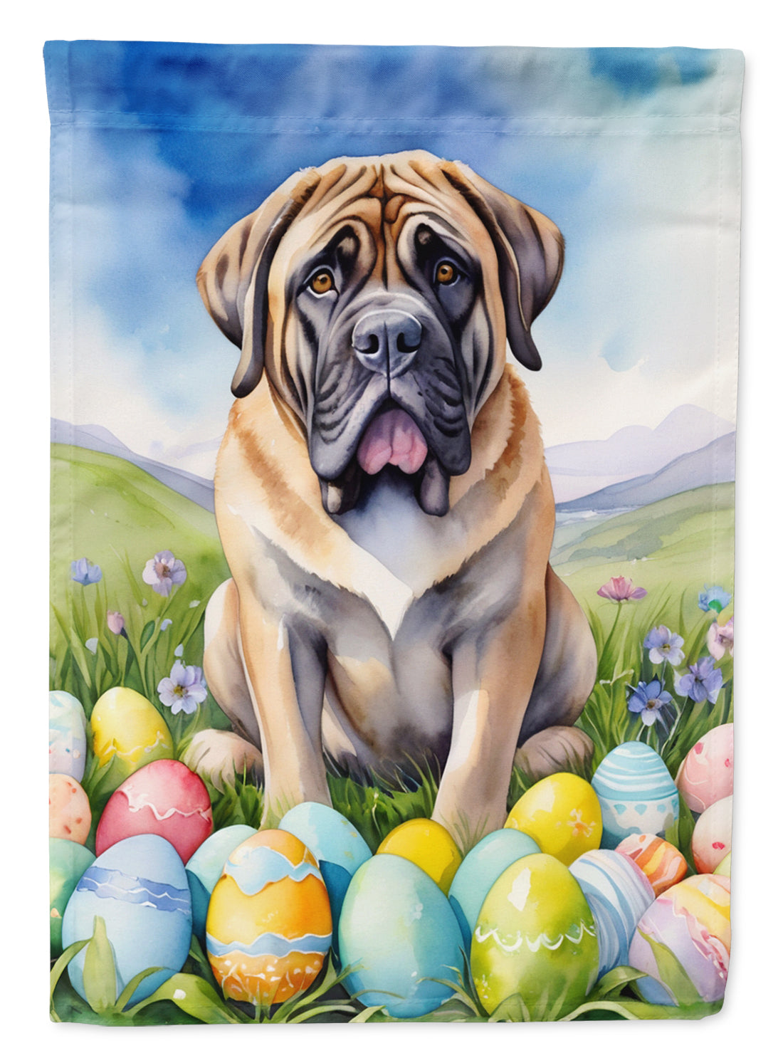 Buy this Mastiff Easter Egg Hunt Garden Flag