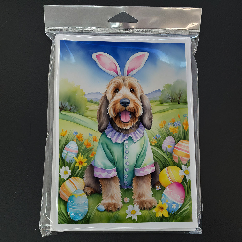 Otterhound Easter Egg Hunt Greeting Cards Pack of 8