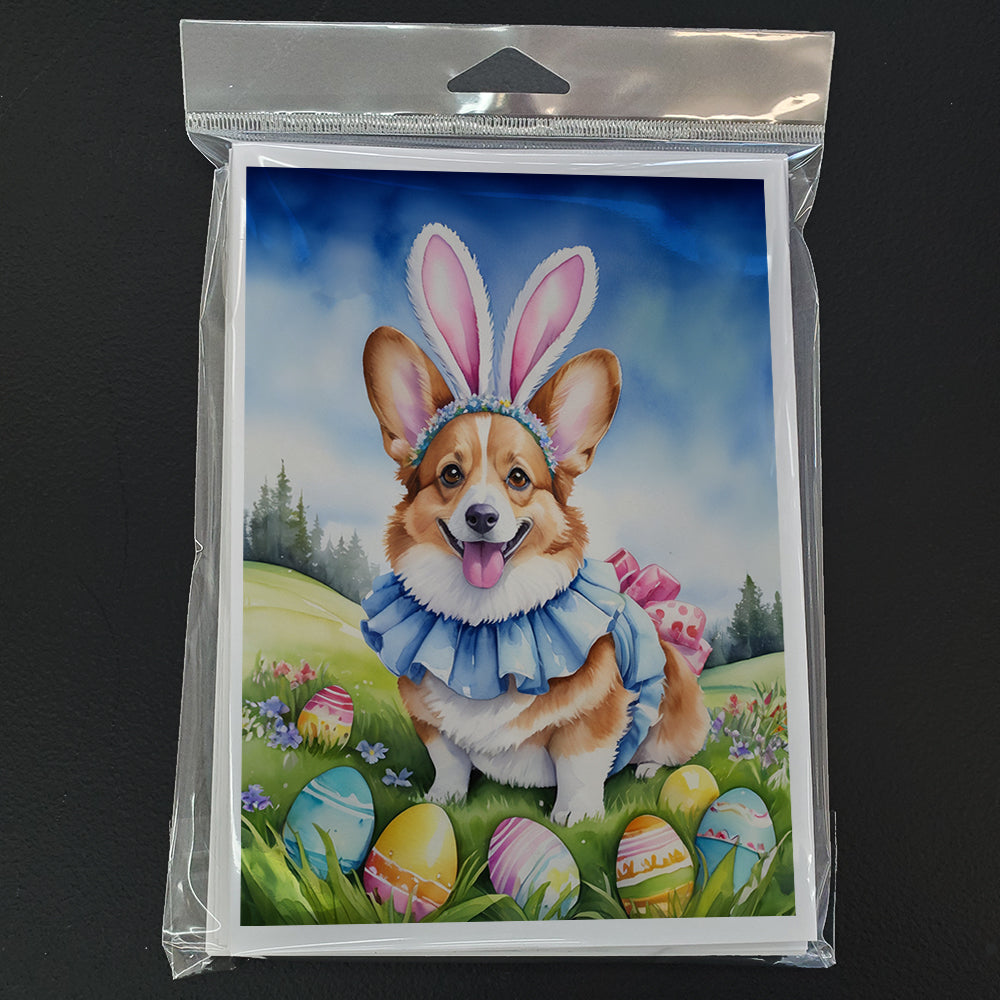 Corgi Easter Egg Hunt Greeting Cards Pack of 8