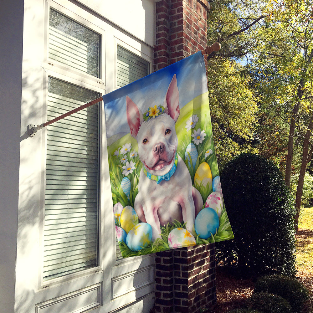 Pit Bull Terrier Easter Egg Hunt House Flag