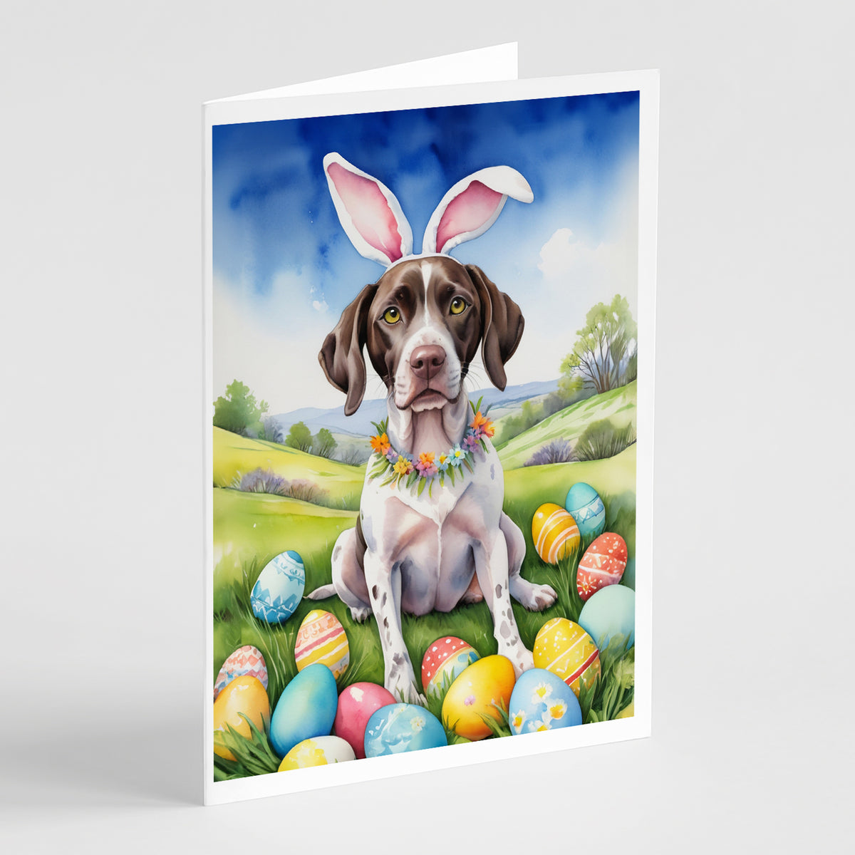 Buy this Pointer Easter Egg Hunt Greeting Cards Pack of 8