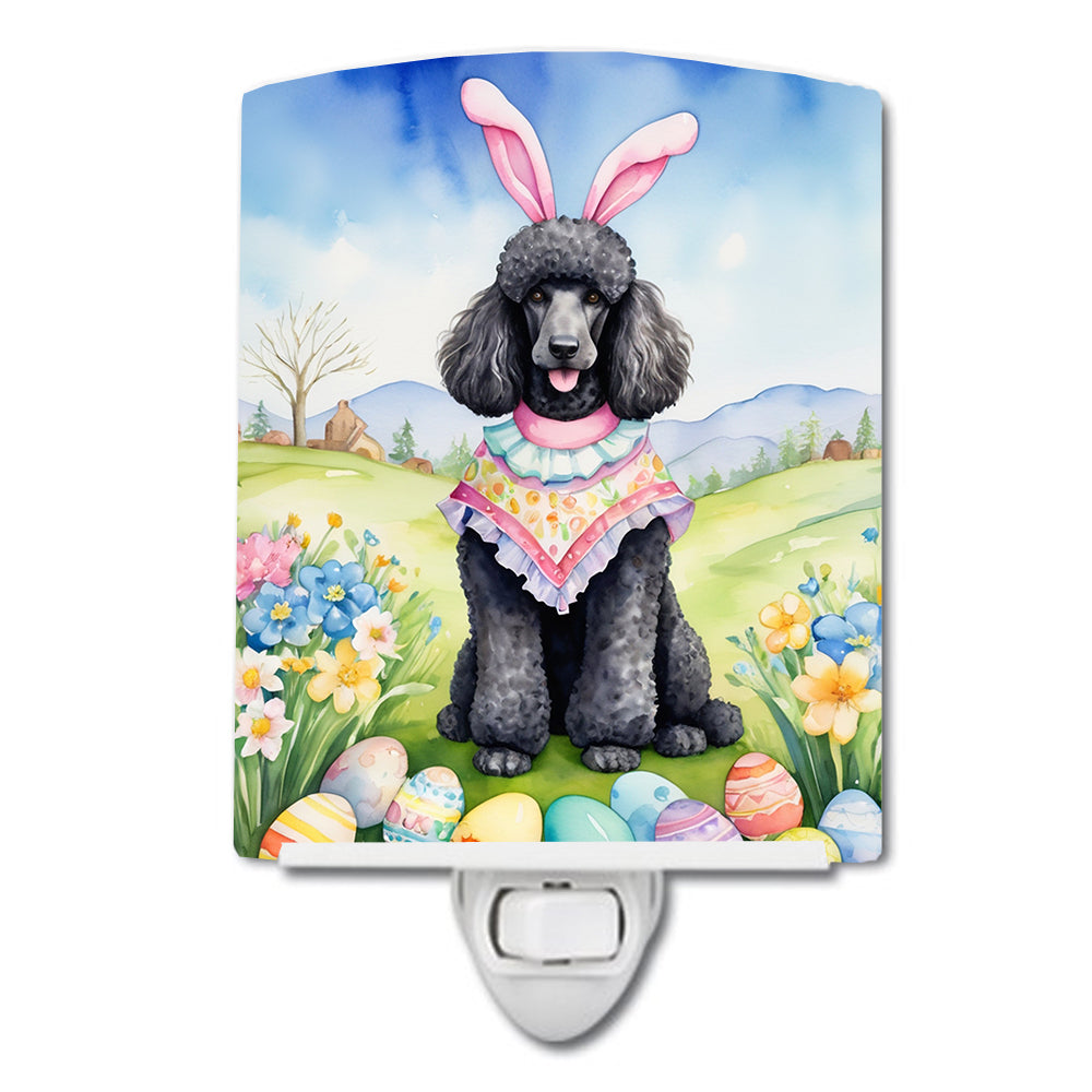 Buy this Black Poodle Easter Egg Hunt Ceramic Night Light