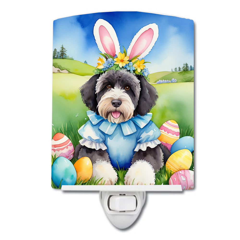 Buy this Portuguese Water Dog Easter Egg Hunt Ceramic Night Light