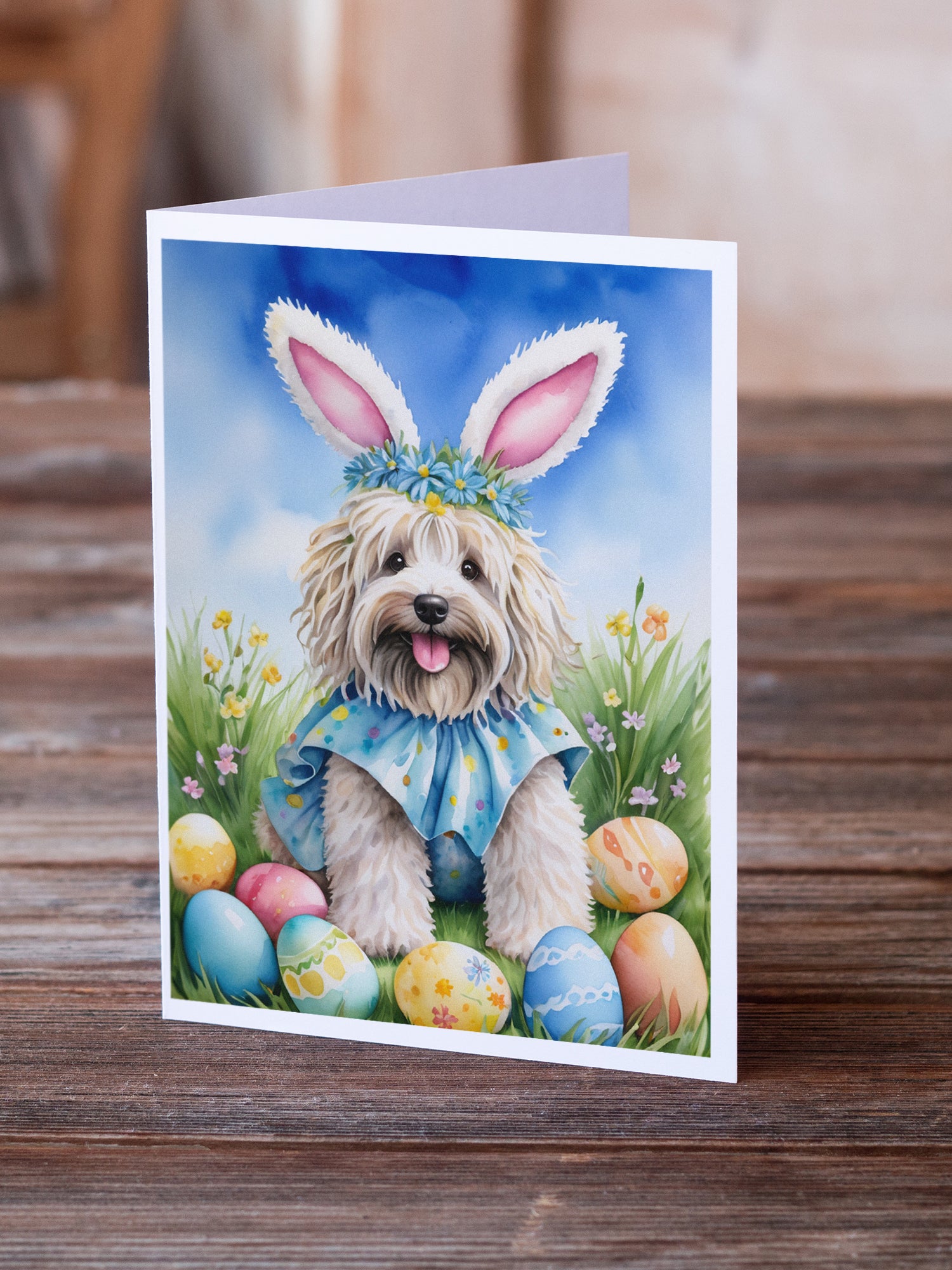 Buy this Puli Easter Egg Hunt Greeting Cards Pack of 8