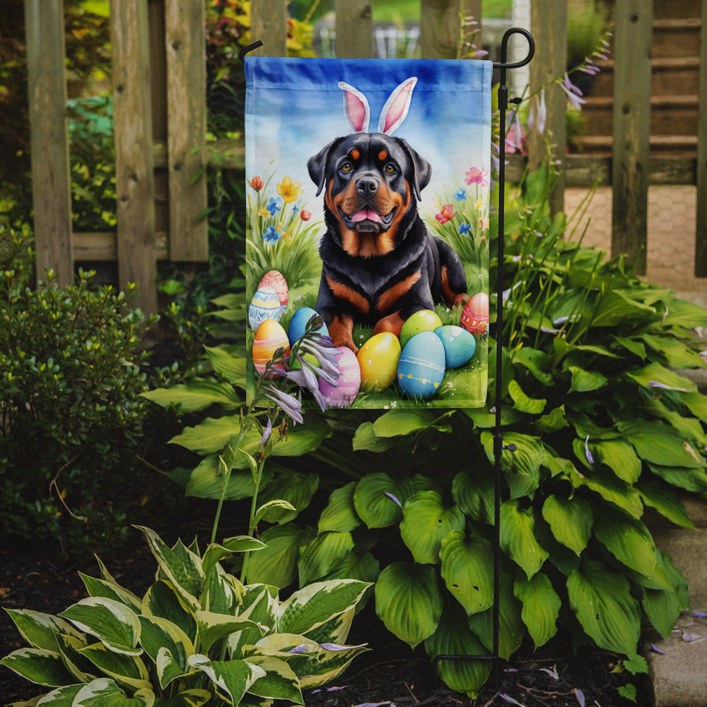 Buy this Rottweiler Easter Egg Hunt Garden Flag