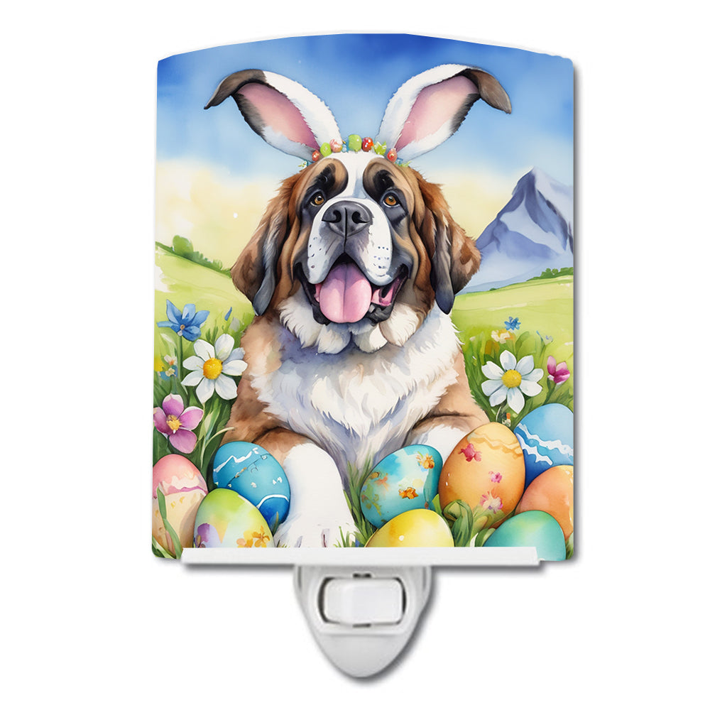 Buy this Saint Bernard Easter Egg Hunt Ceramic Night Light
