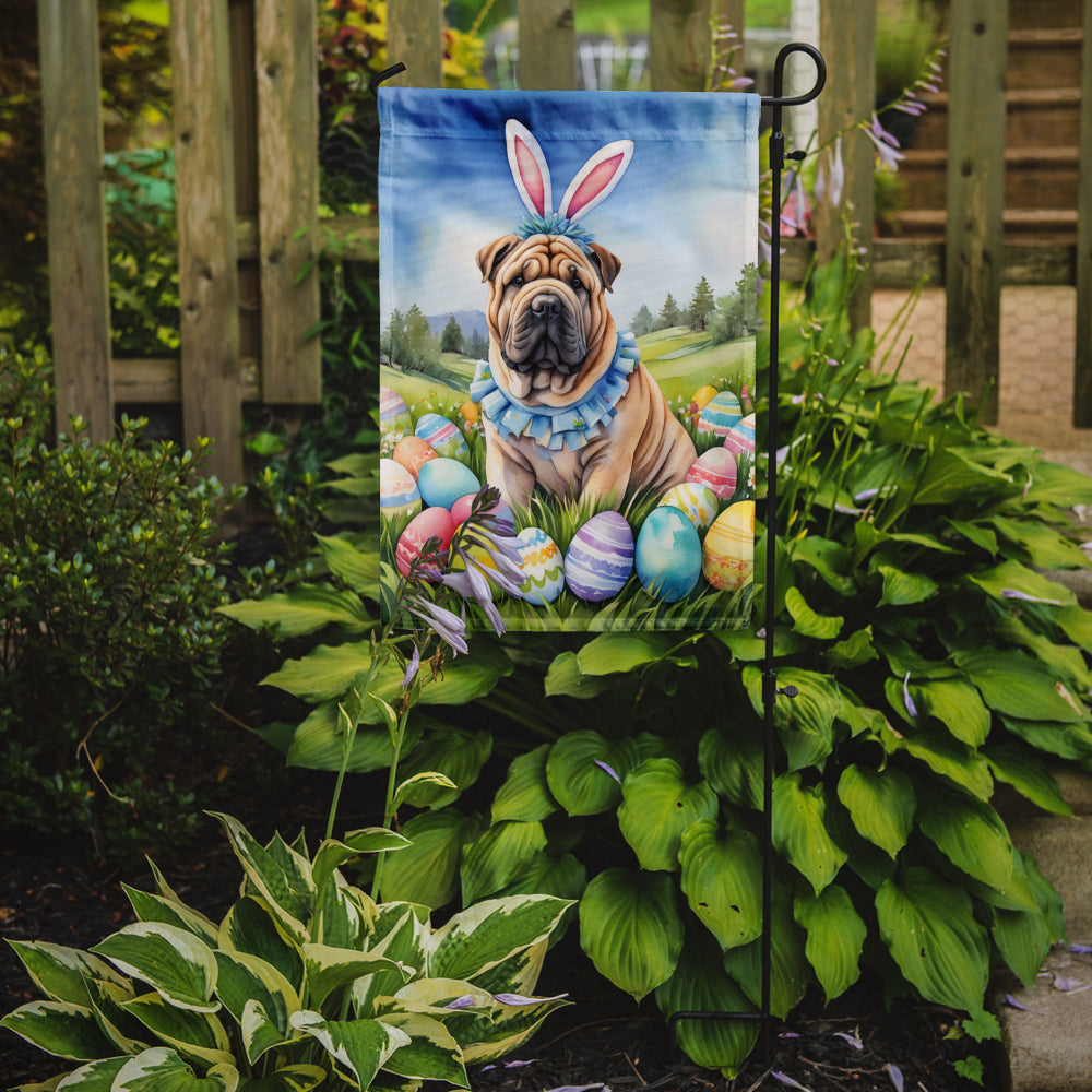 Buy this Shar Pei Easter Egg Hunt Garden Flag