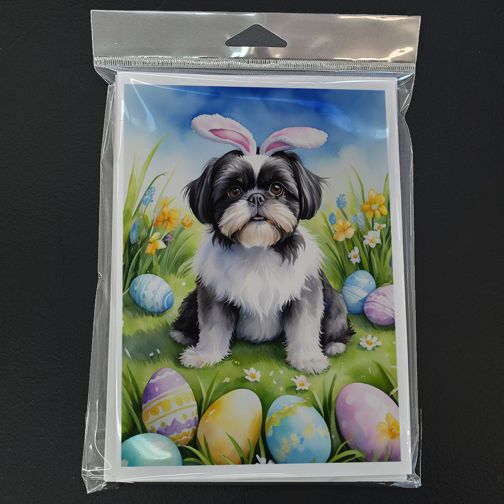 Shih Tzu Easter Egg Hunt Greeting Cards Pack of 8