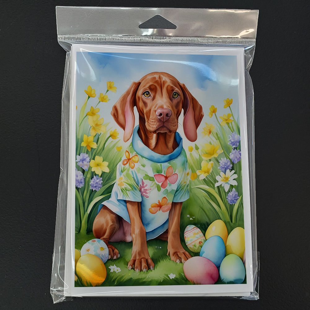 Vizsla Easter Egg Hunt Greeting Cards Pack of 8