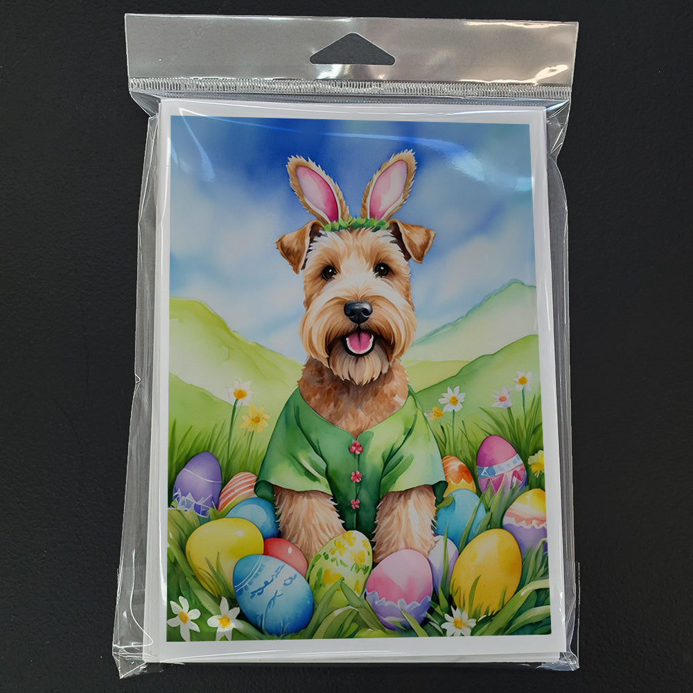 Wheaten Terrier Easter Egg Hunt Greeting Cards Pack of 8