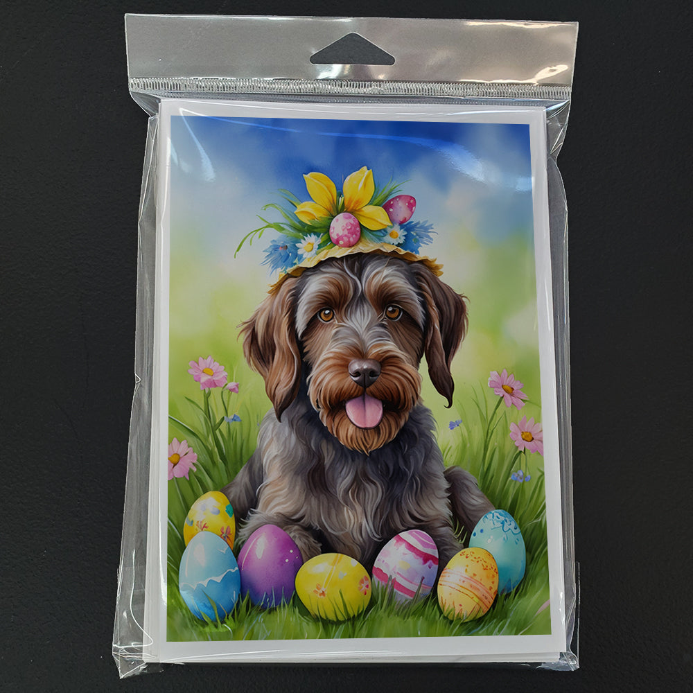 Wirehaired Pointing Griffon Easter Egg Hunt Greeting Cards Pack of 8