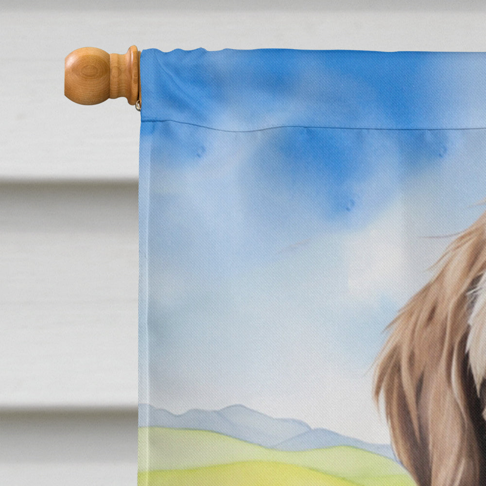 Wirehaired Pointing Griffon Easter Egg Hunt House Flag